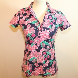 Lilly Pulitzer Cherry Blossom  Shirt Sz S